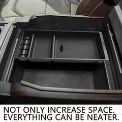 Neatly organized items inside HGWEI center console organizer