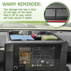 Keeps essentials accessible without obstructing the dashboard or screen view.