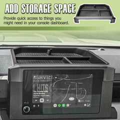 HGWEI 8-inch dash tray keeps small items within reach in the Tacoma.
