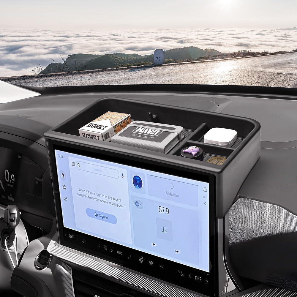 HGWEI dash storage tray easy install with no drilling keeps interior clean.