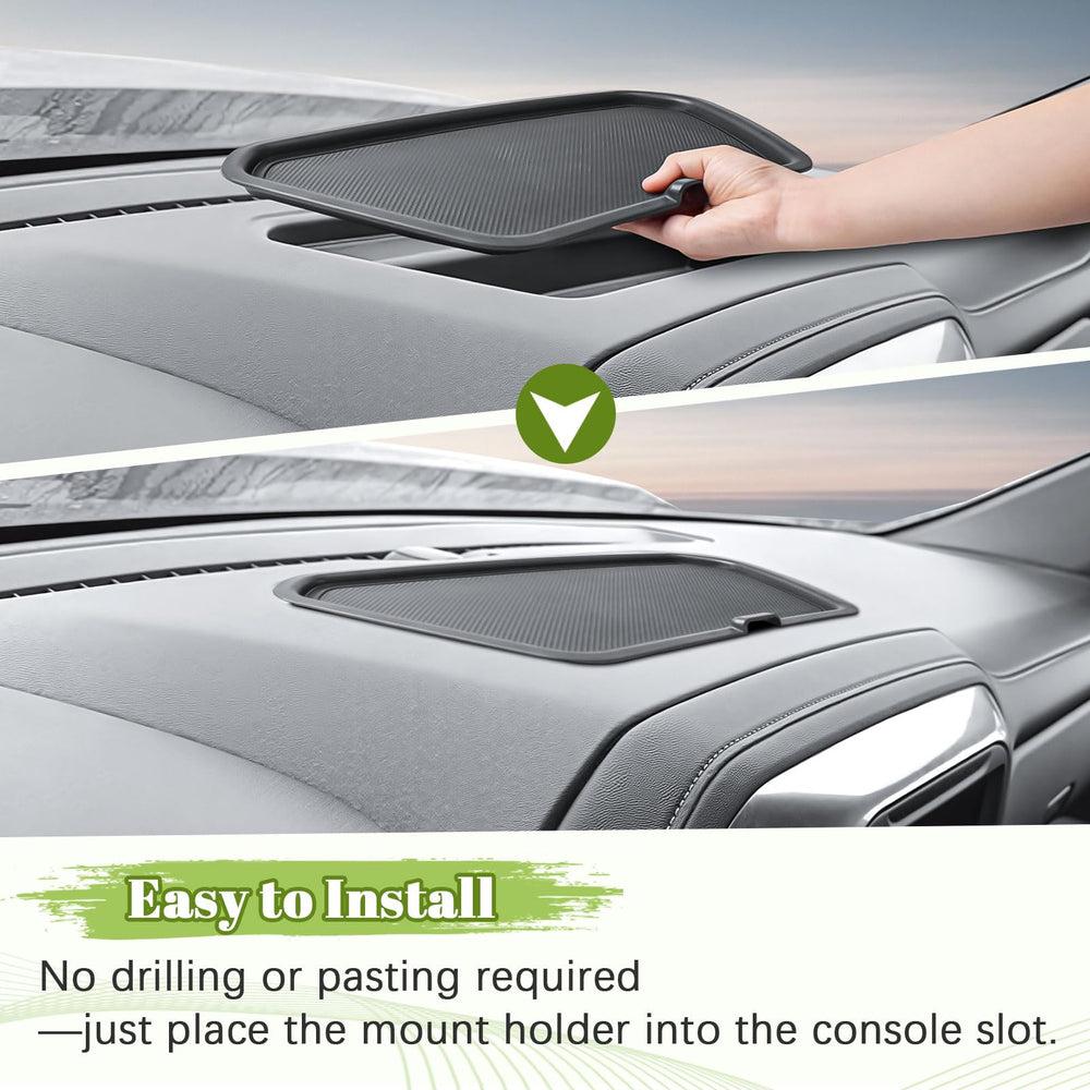 HGWEI dash storage tray fits Sierra 2020–2023 2500HD/3500HD models.