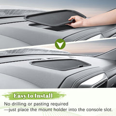 HGWEI dash storage tray fits Sierra 2020–2023 2500HD/3500HD models.