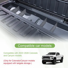 HGWEI four-piece divider set compatible with 2023–2026 Colorado Canyon.