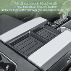 HGWEI tundra armrest lid mat 2-piece set stays securely in place.