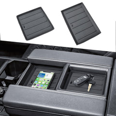 HGWEI tundra center-console liner mats reduce item movement on rough roads.