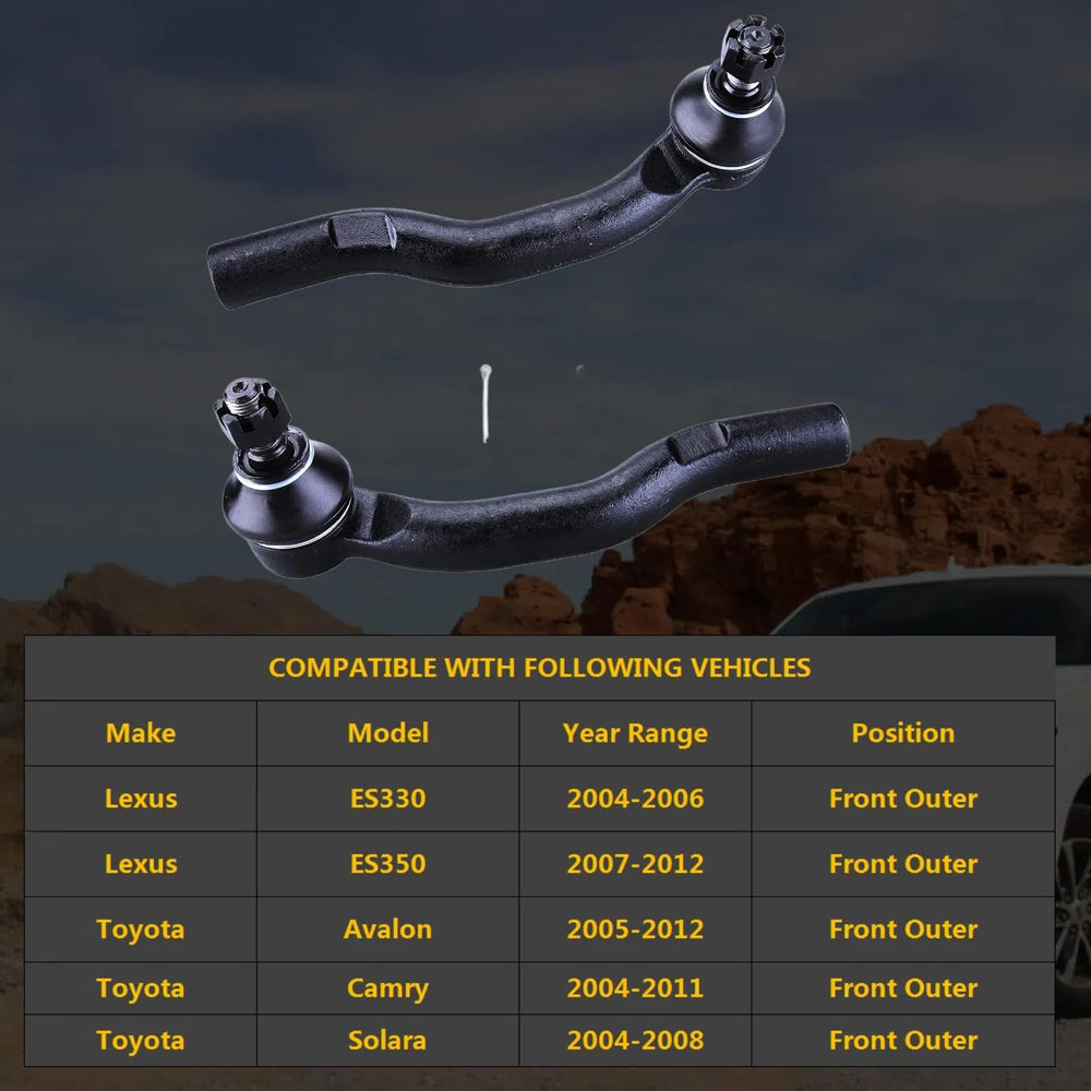 HHCM outer tie rod end ES80603, front-left view showing robust build