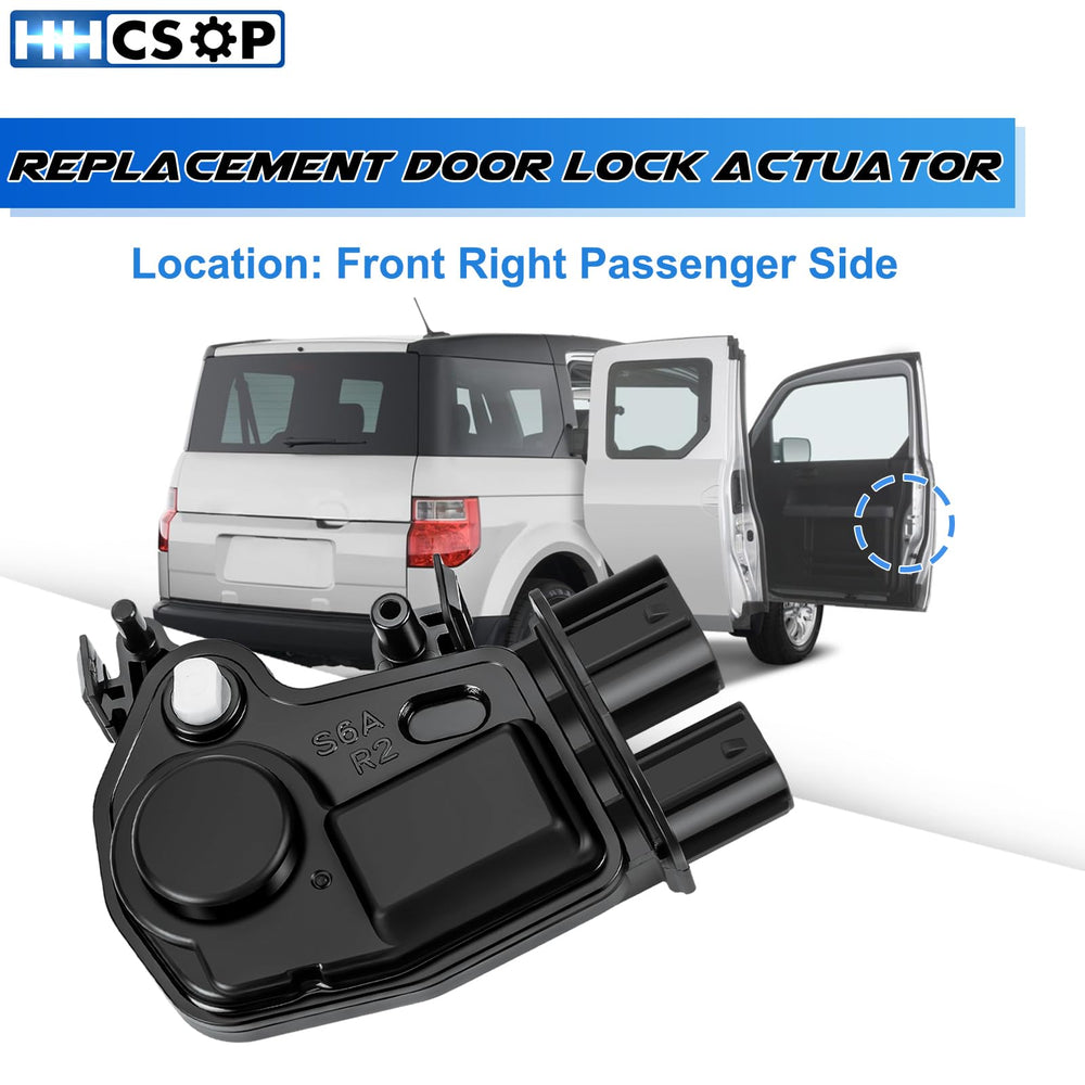 HHCSOP front-right door lock actuator during in-car installation