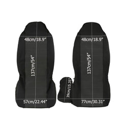 HHENGYISOUL seat cover elastic-edge trim demonstrates secure fit during installation