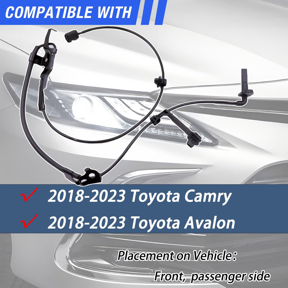 HHGKPVX ABS wheel speed sensor front-right for ES350/ES300h enhances ABS responsiveness.