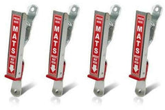 HI-TECH car wash mat clamps wall mount red for easy drying of mats