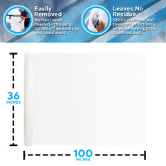 Hi-Tech interior protection wrap covers carpets and seats during transport.
