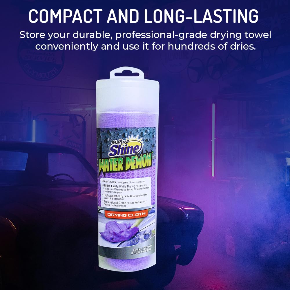 HI-TECH Magna Shine Water Demon towel suitable for cars, boats, and motorcycles