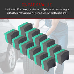 Hi-Tech Tire Dressing Applicator durable foam resists wear for repeated detailing