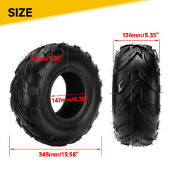 HIAORS 145/70-6 pack-included-view showing two tires per set