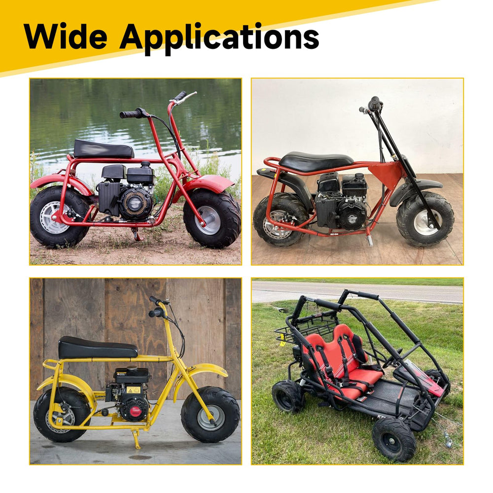 HIAORS 145/70-6 durable rubber protects against vibrations during rides.