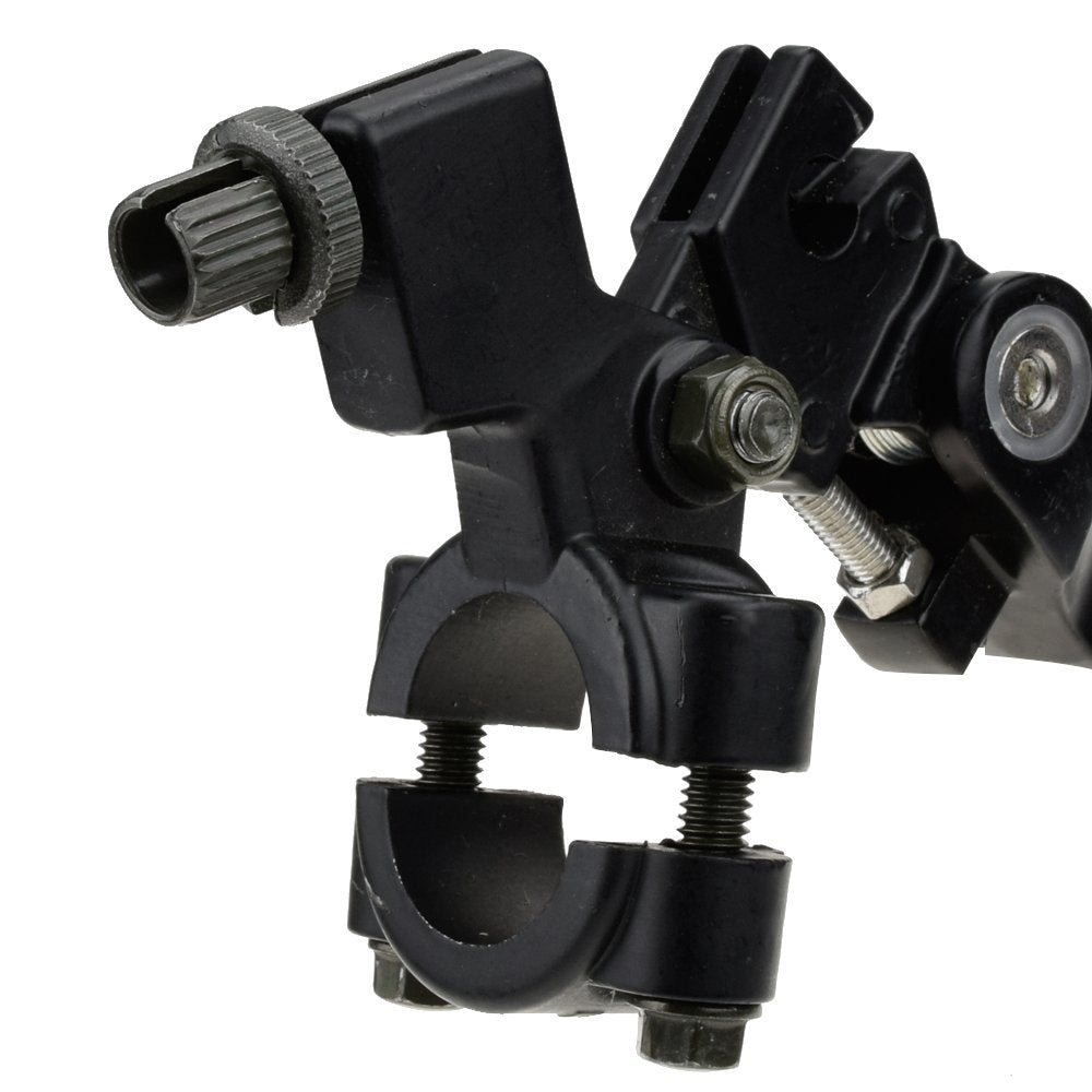 HIAORS clutch lever being installed on a dirt bike for quick setup.