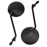HIAORS gy6 rearview mirror with 8mm mount pole for secure installation.
