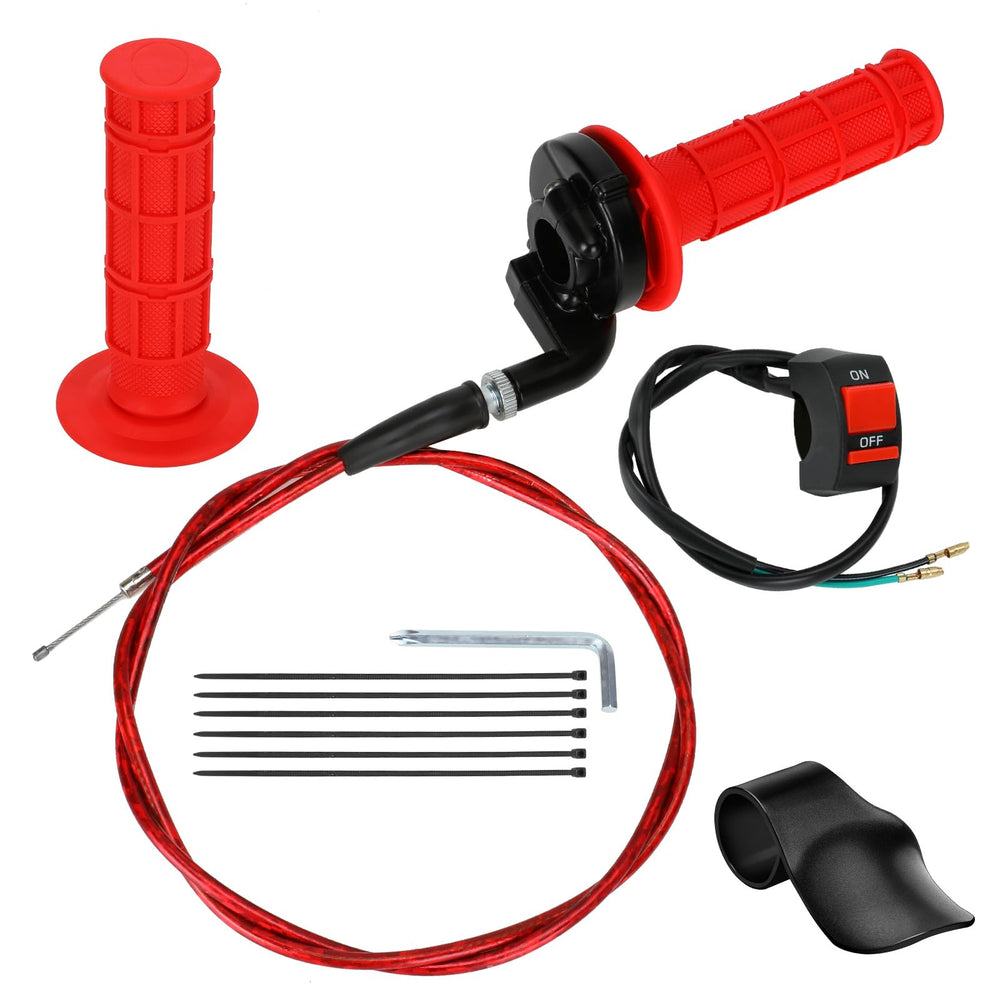 HIAORS mini bike throttle kit overview showing easy-to-install bundle for quick setup