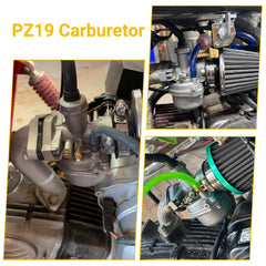 HIAORS PZ19 carburetor easy installation for ATVs and dirt bikes.
