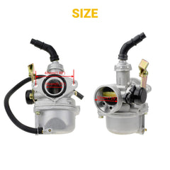 HIAORS PZ19 carburetor 19mm intake diameter for precise air flow.