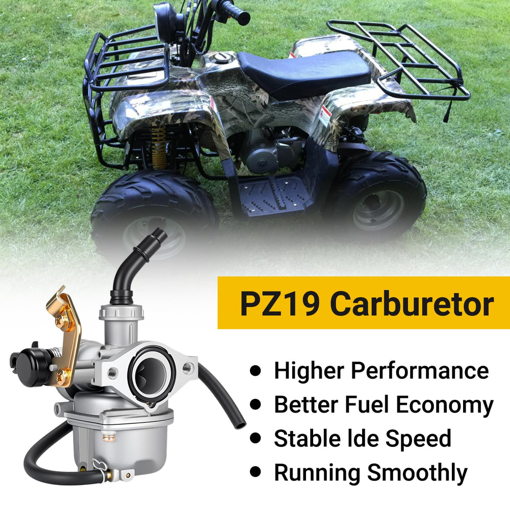 HIAORS PZ19 carburetor mounting holes 48mm spacing for easy installation.