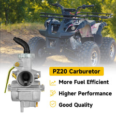 HIAORS PZ20 carburetor kit 48mm center-to-center mounting for easy fitment