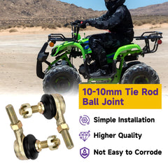 HIAORS right tie rod ball joint 10mm for ATV steering control.