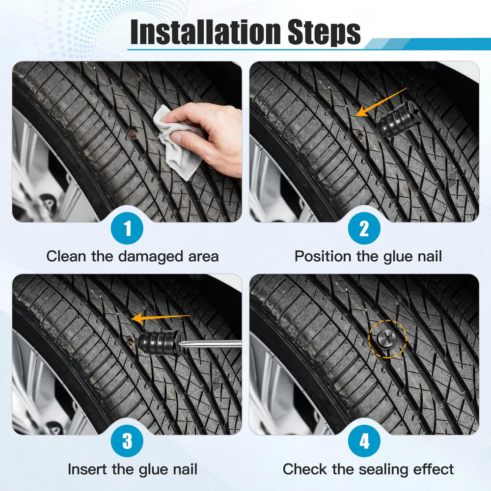 Hiber Sea storage bag keeps tools organized for on-the-go tire fixes.