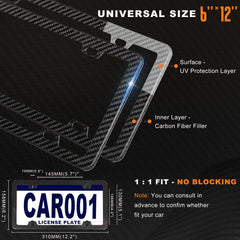 HIBRONGO carbon fiber frame mounted on a sports sedan highlighting lightweight profile.
