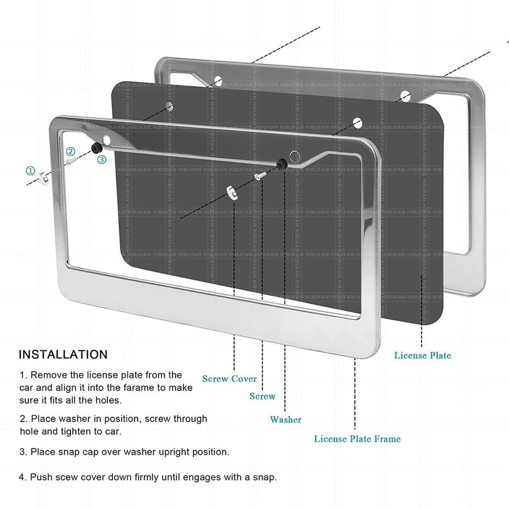 HIBUFAN veteran frame installation-ready with included screws and washers