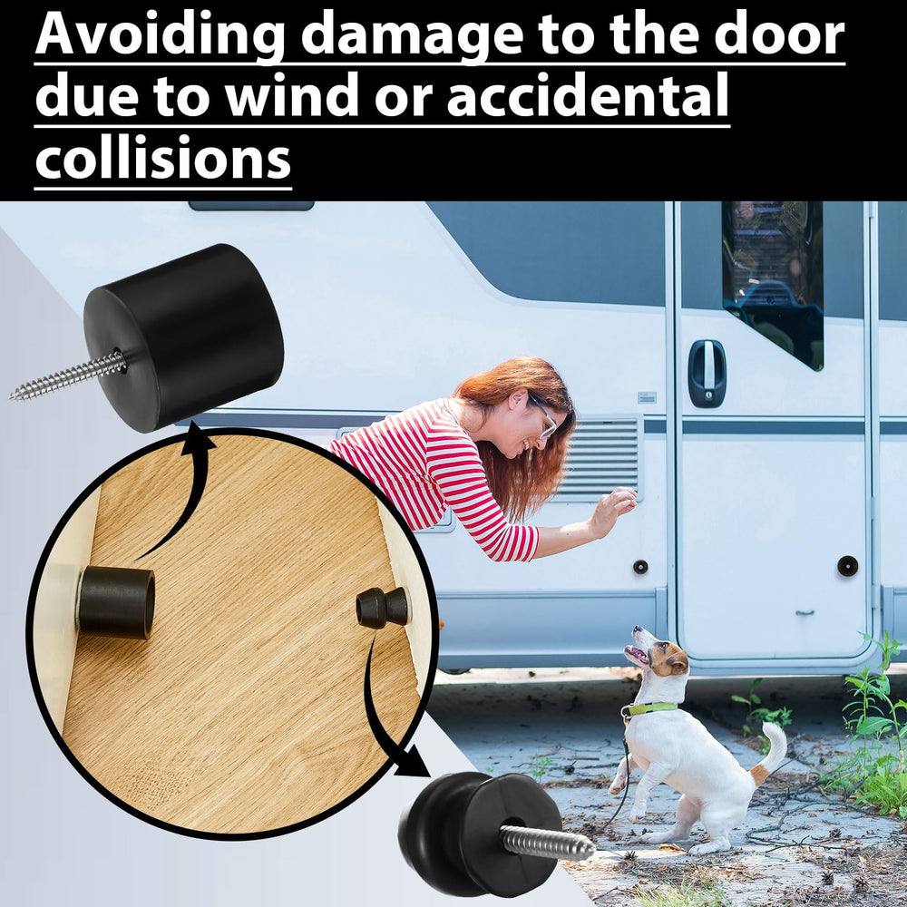 Hicarer black trailer door holder enhances safety during loading