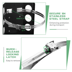 Hicarer quick release locking latch secures both short and tall cylinders