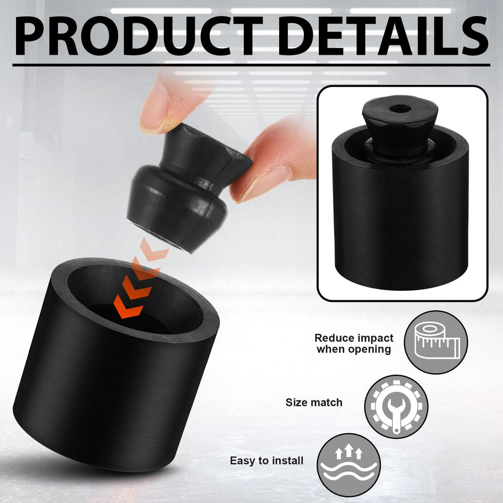 Hicarer rubber socket anchors the rod for easy installation