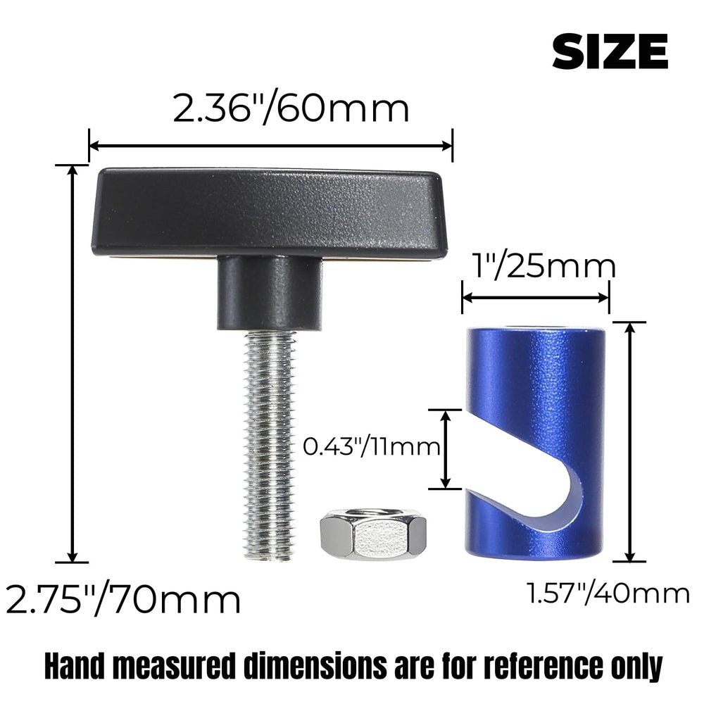 Hiceeden blue hood strut clamp 6-pack provides reliable hood support