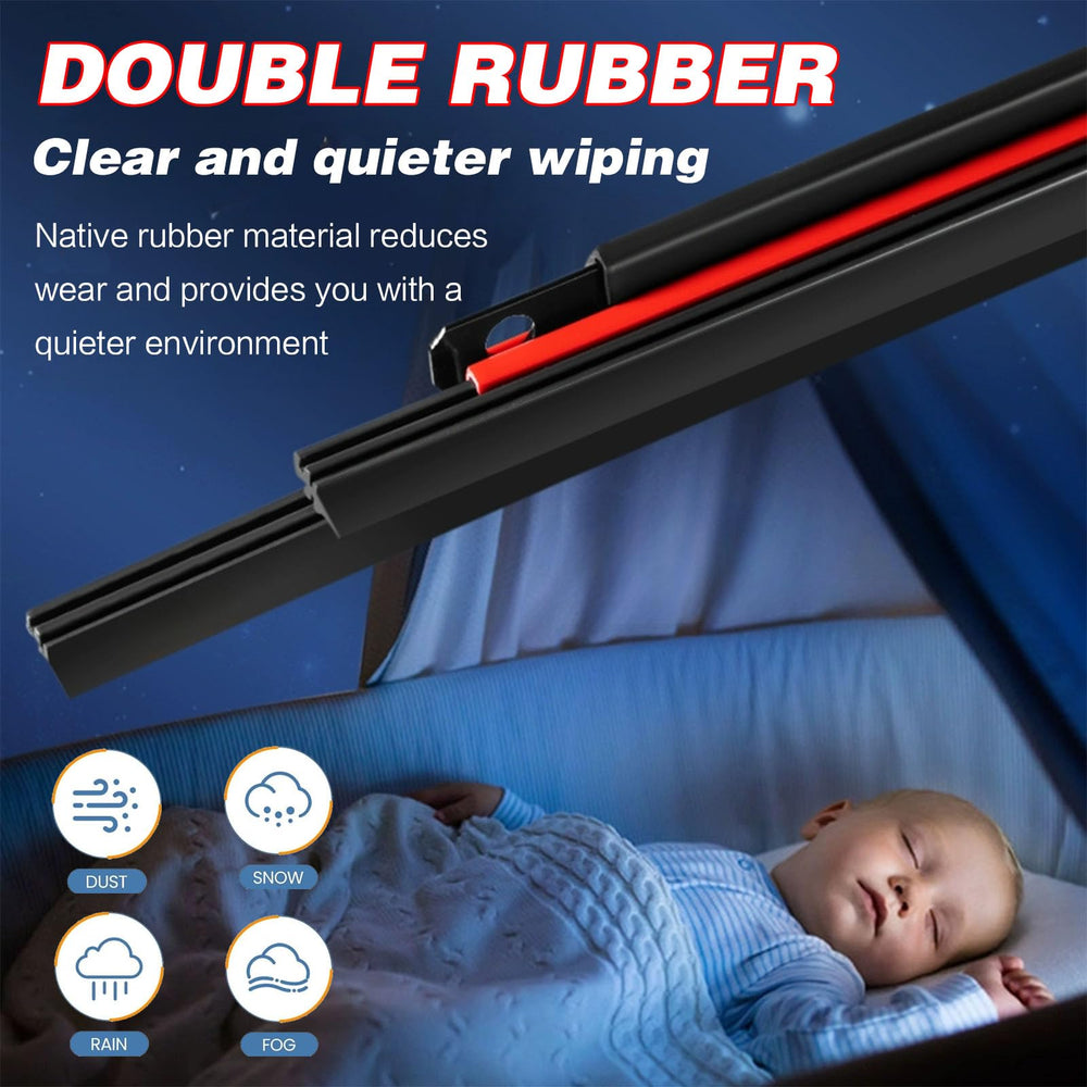 HIDOFILT dual rubber strip showcases enhanced cleaning action.