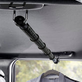 High Road car clothes hanger bar extended to 60 inches for organized outfits during travel
