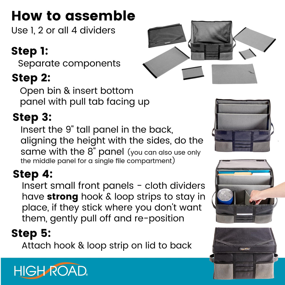 High Road Carganizer durable 500DOxford exterior withstands daily use