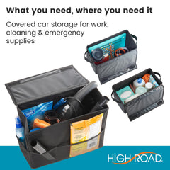 High Road Carganizer folds for compact storage when not in use.