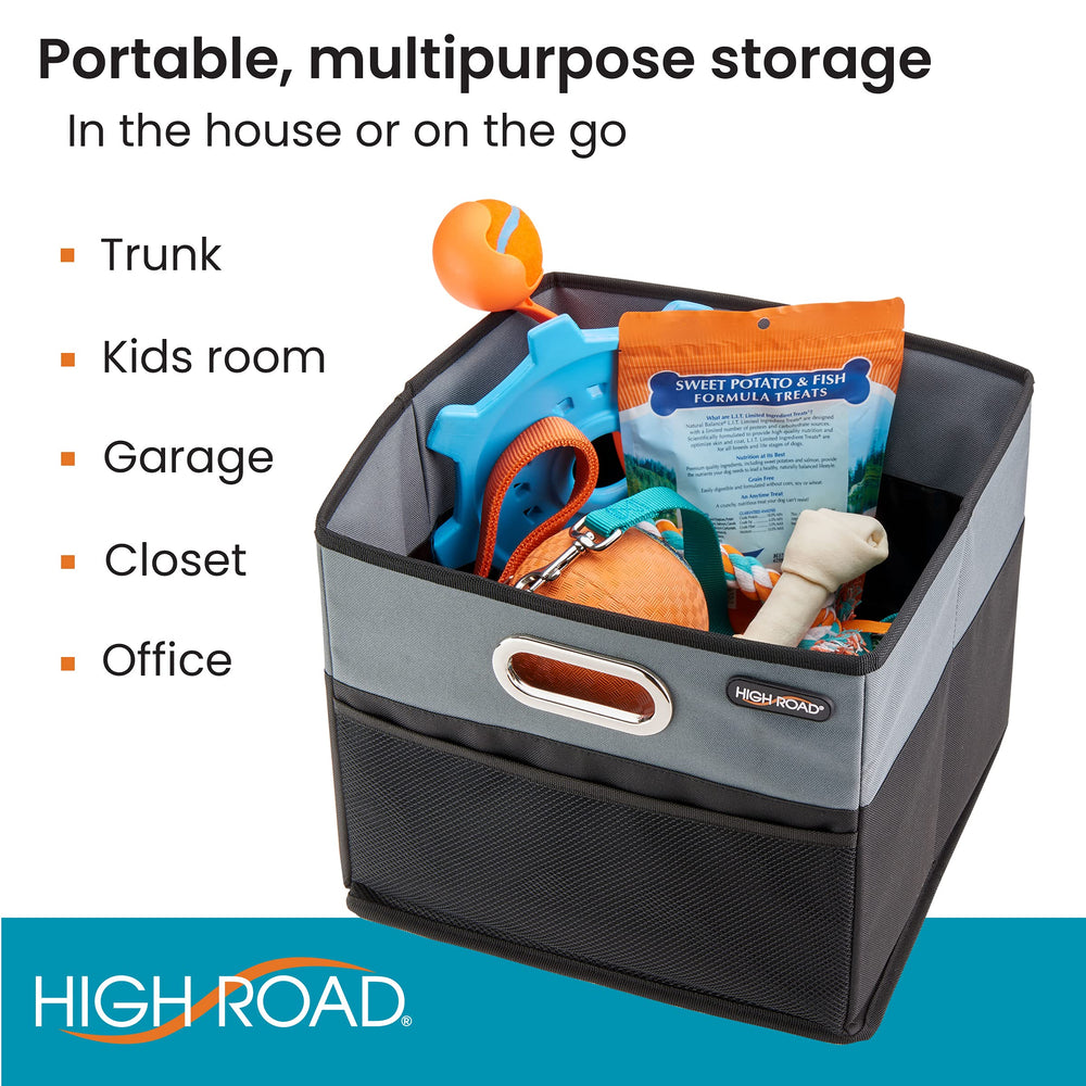 High Road CargoCube leakproof lining protects car carpets and interior surfaces.