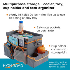 High Road CarHop road trip cooler tray lets you grab cold drinks on the go.