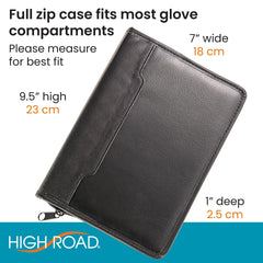 High Road elastic band keeps multiple manuals neatly together.