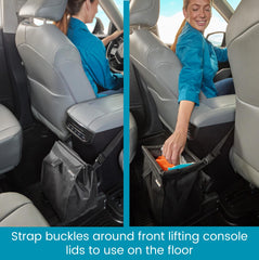High Road TrashStash adjustable strap fits any headrest for versatile placement.