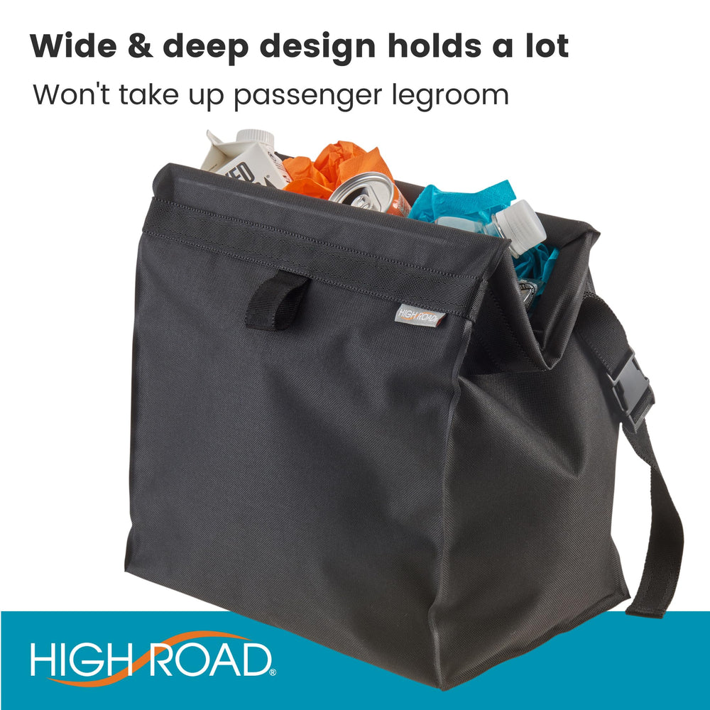 High Road TrashStash in-car use demonstrates practical placement and accessibility