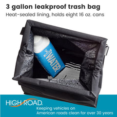 High Road TrashStash is leakproof to prevent spillages inside the car.