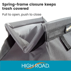 Waterproof fabric protects against leaks and spills inside the bag.