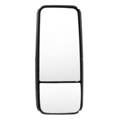 High Soar Kenworth T800 chrome door mirror, right side, aids safe lane changes