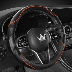 Carbon fiber faux leather texture adds sporty style for HighnessHwoo.