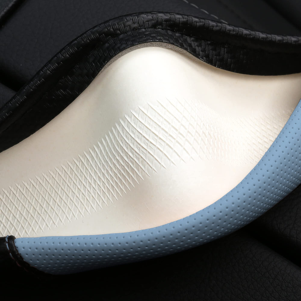 HighnessHwoo anti-slip steering wheel cover prevents slipping during driving.