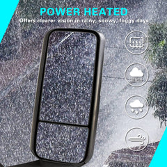 HIGHTO Cascadia heated defrost mirror prevents fog on cold days