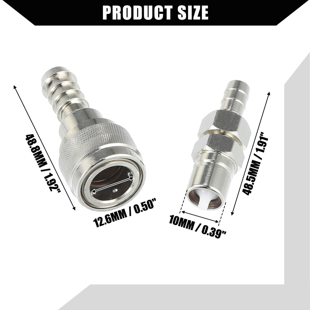 Hihaha fuel connector set includes male, female, nut